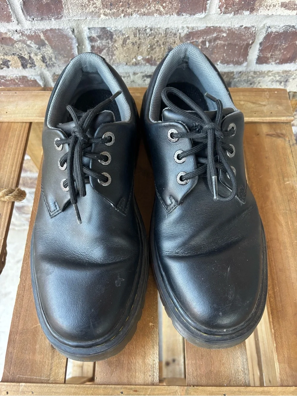Dr. Martens Kent AW004 Black Leather 3-Eye Oxford Shoes Size 9M/10W